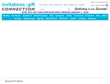 Tablet Screenshot of invitationsandgiftconnection.com